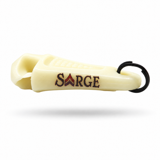 Sarge x Line Cutterz Ceramic Blade Zipper Pull - Glow-in-the-Dark