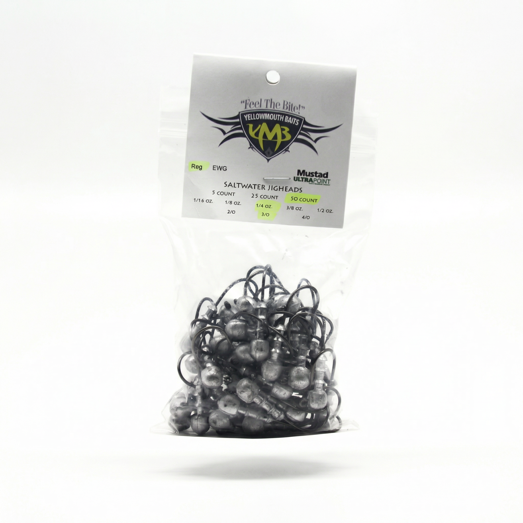 Yellowmouth Jigheads- 1/4 oz